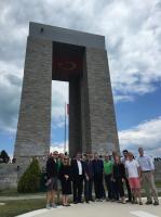 TCA's 17th Congressional Delegation at the Canakkale Martyr's Memorial in Canakkale, Turkey