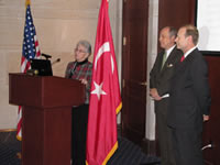 Rep. Virginia Foxx with Rep. Ed Whitfield, co-chairs of the Turkish Caucus, and Lincoln McCurdy.