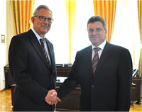 Dr. Yalcin Ayasli with Macedonian President H.E. Gjorge Ivanov