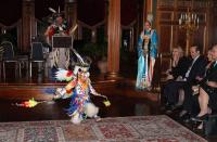 Young Fancy Dancer's performance captures the attention of Turkish Ambassador, TCA President. (Photo Credit: TurkishNY)